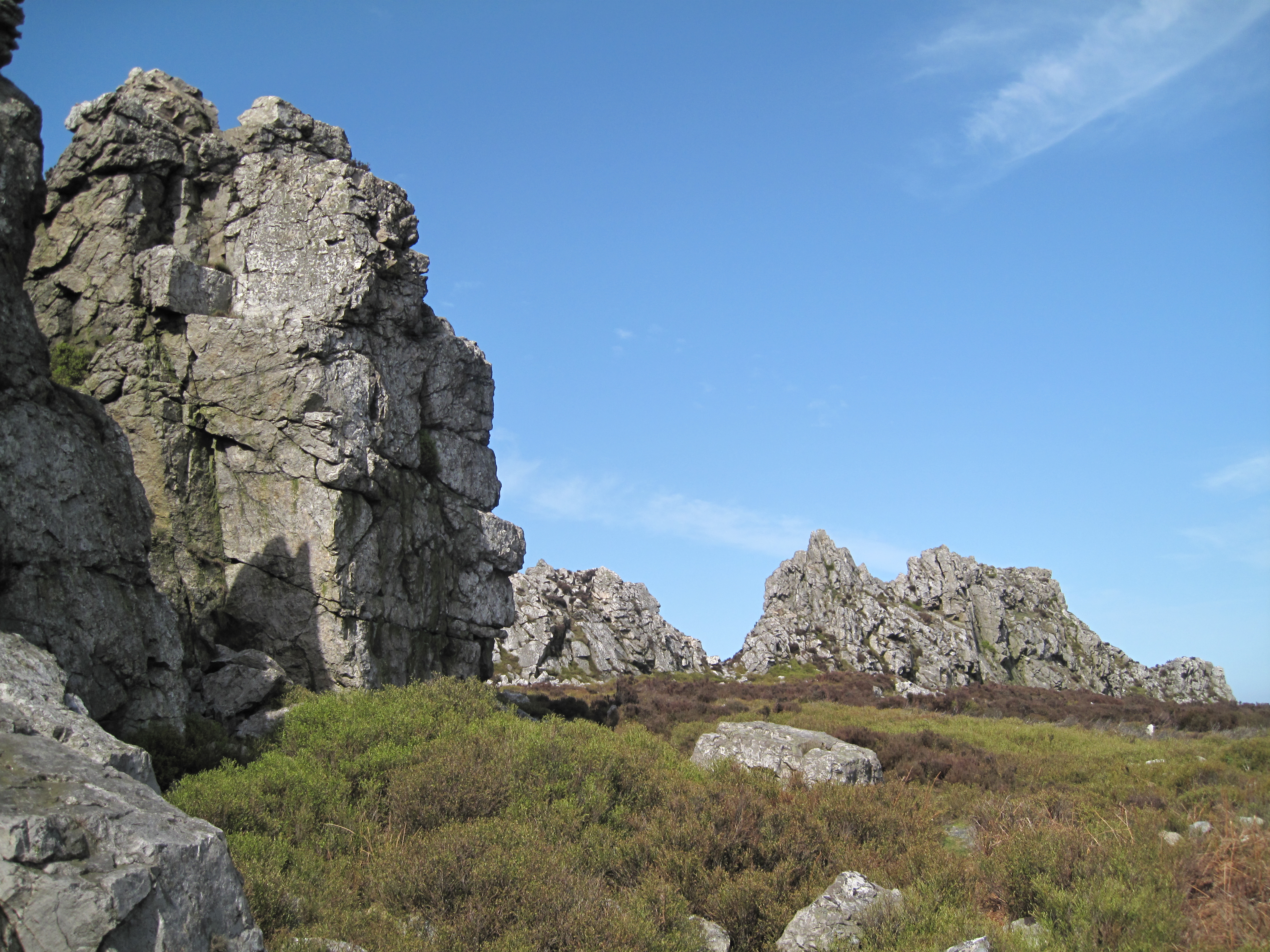Manstone Rock, the highest tor on the Stiperstones