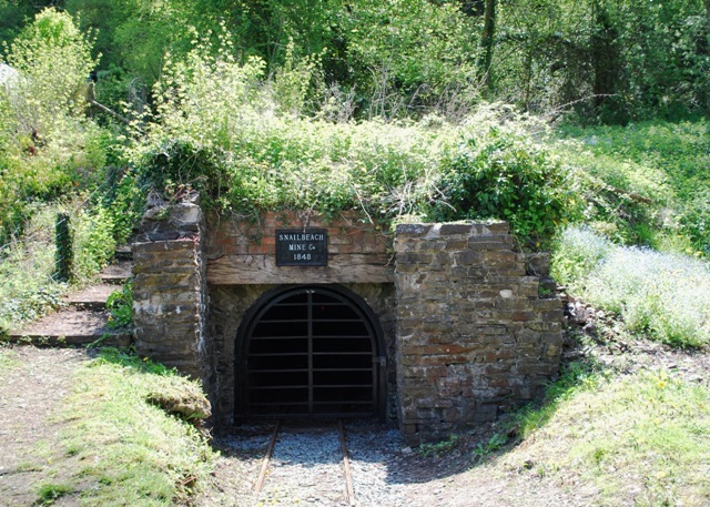 Snailbeach lead mine—historic mining structures in the Stiperstones area